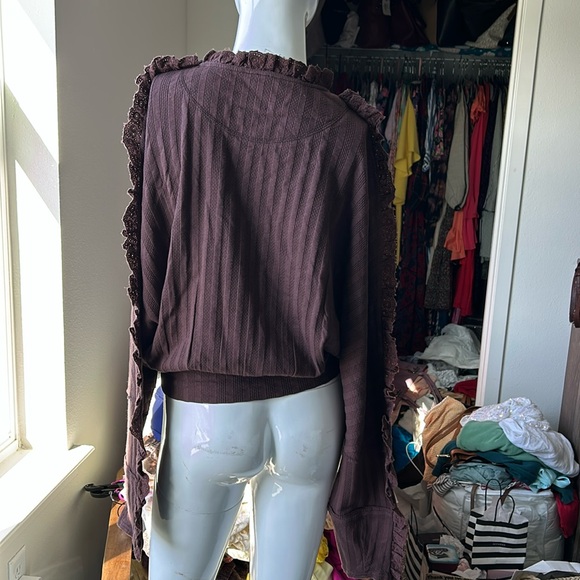 FREE PEOPLE MORE ROMANCE SHIRT TOP BLOUSE SIZE S MSRP $128.00 NWT - Picture 6 of 13